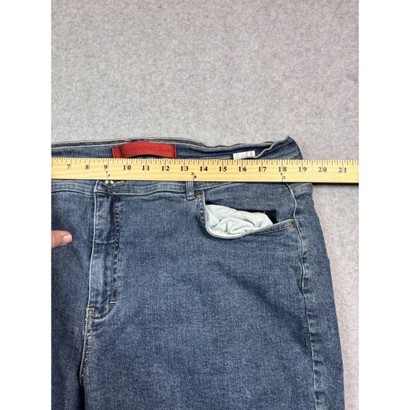 Gloria Vanderbilt Women’s Plus Size 18W Stretch Blue Jeans 38x29 Mom Jeans - Picture 9 of 10